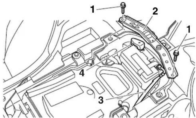 YAMAHA YFZ450R (2018) - Dépose de la batterie - 1