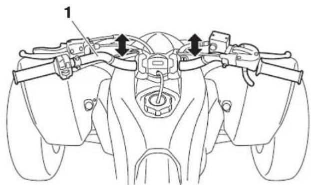 YAMAHA YFZ450R (2018) - Position du guidon - 1