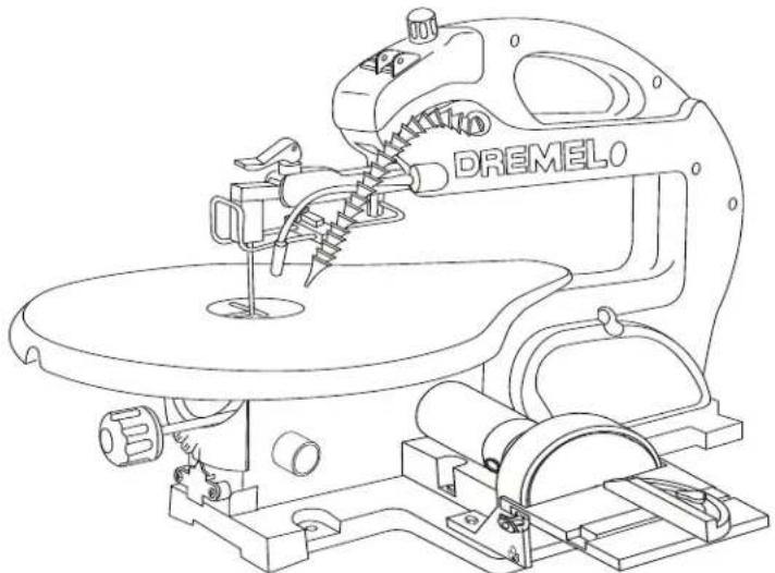 DREMEL 1800 - BOUTON DE BLOCAGE DE LA TABLE - 1