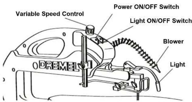 DREMEL 1800 - Adjusting the Lamp - 3