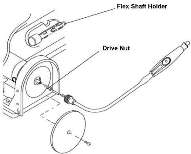 DREMEL 1800 - Installing the Flex Shaft (Optional Accessory - Model 225) - 4