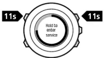 SUUNTO Ambit3 Run - Menu de maintenance - 1