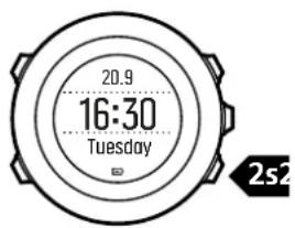 SUUNTO Ambit3 Run - Verrouillage des boutons - 1