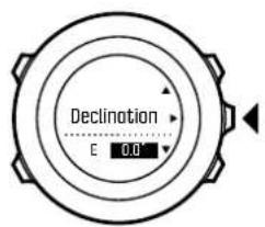 SUUNTO Ambit3 Run - Paramétrage de la déclinaison - 3