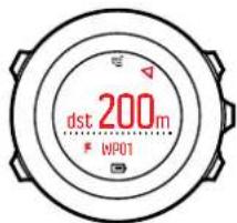SUUNTO Ambit3 Run - Vue de la navigation par points de passage - 1