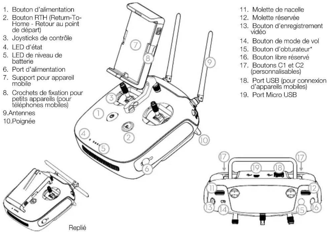 DJI P4 Multispectral - Radiocommande - 1