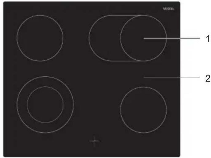 VESTEL VEH150161 - Control Panel - 2