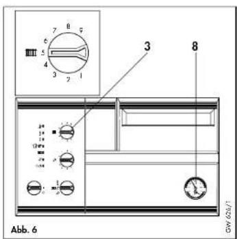 VAILLANT TURBOmax VUW 2821 E - Vorlauftemperatur einstellen - 1