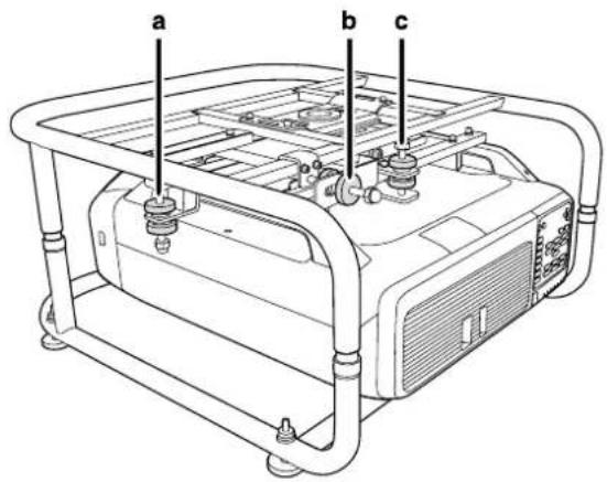 EPSON ELPMB44 - Ajustar el ángulo utilizando el dial de ajuste - 1