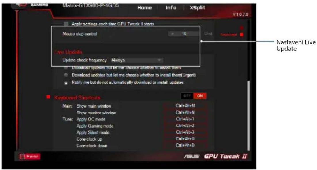 ASUS GTX660DC2T2GD5 - Služba Live Update - 1