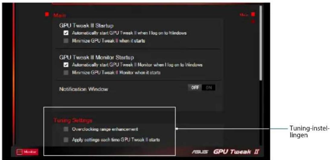 ASUS GTX660DC2T2GD5 - Tuning-instellingen - 1