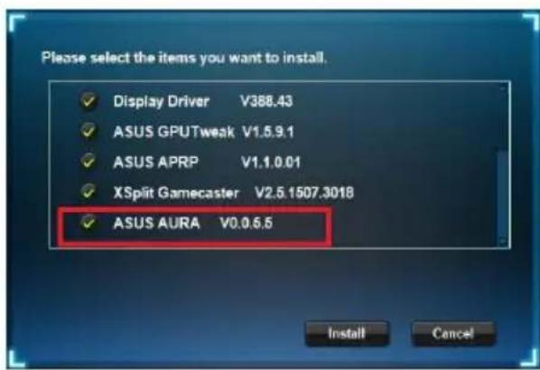 ASUS DUALGTX1660O6GEVO - Installieren von ASUS AURA unter Windows 10 / 8.1 / 8 / 7 (64-bit) - 2
