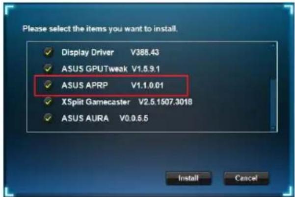 ASUS DUALGTX1660O6GEVO - 在Windows® 10/8.1/8/7(64 bit)中安裝華碩APRP - 2