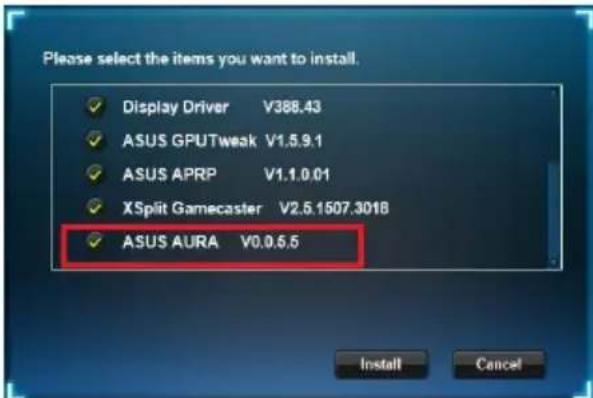ASUS DUALGTX1660O6GEVO - Installing ASUS AURA in Windows 10 / 8.1 / 8 / 7 (64-bit) - 2