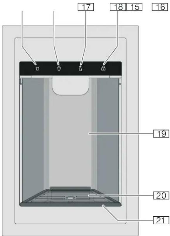 GAGGENAU RF463707 - Ice and water dispenser - 1