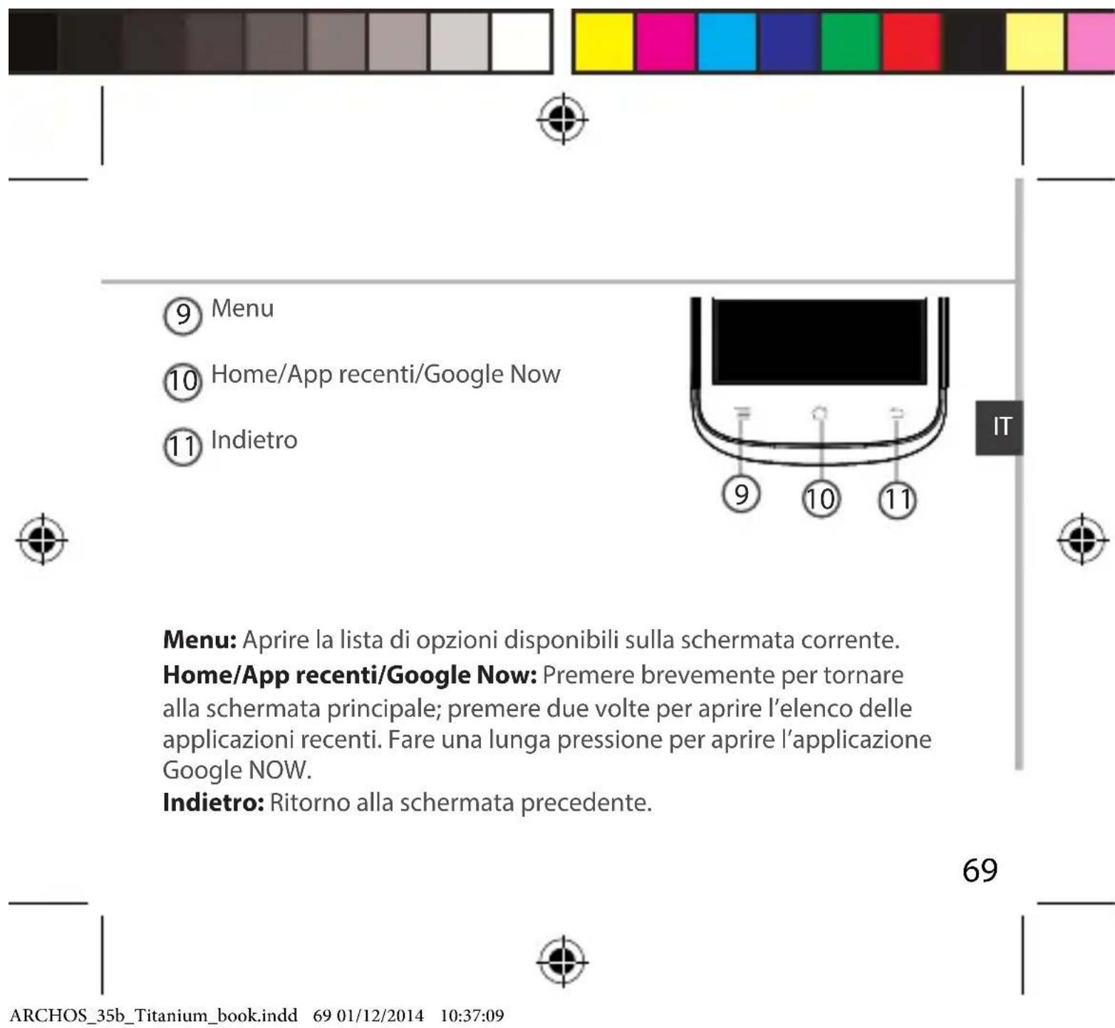 ARCHOS 35b Titanium - Descrizione del disposativo - 3