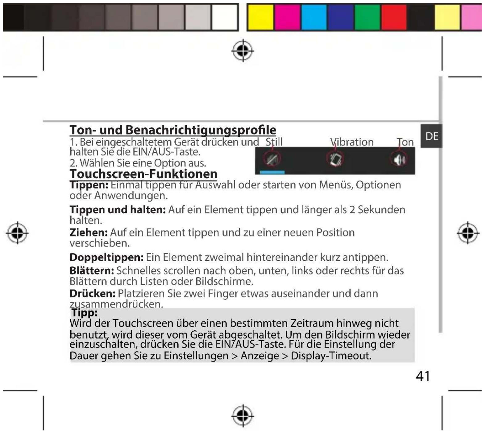 ARCHOS 35b Titanium - Ausschalten - 1