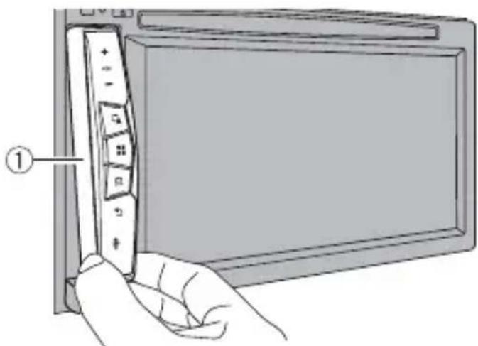 PIONEER AVICZ830DAB - Retrait de la façon amovible - 2