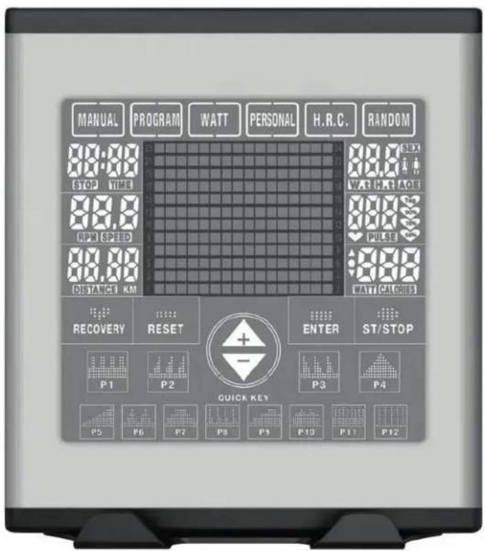 Cardiostrong BX90 - Affichage sur la console - 1