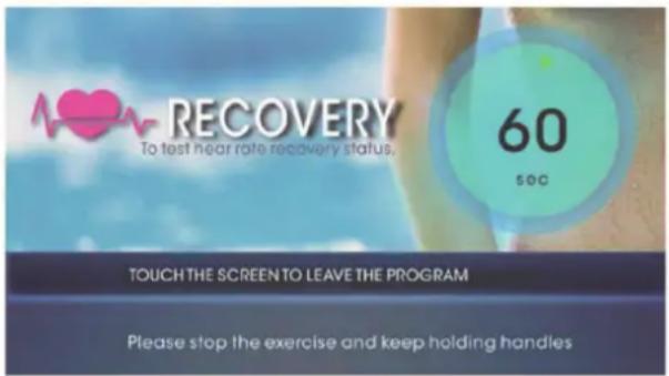 Cardiostrong EX80 Plus Touch - Fonction RECOVERY - 1