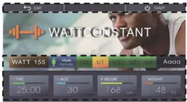 Cardiostrong EX80 Plus Touch - Programme en watts - 1