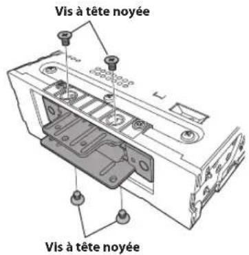 ALPINE INEF904DC - Fixez correctement la pièce coulissante à l'aide des 4 vis que vous avez retirées à l'étape 1. - 1