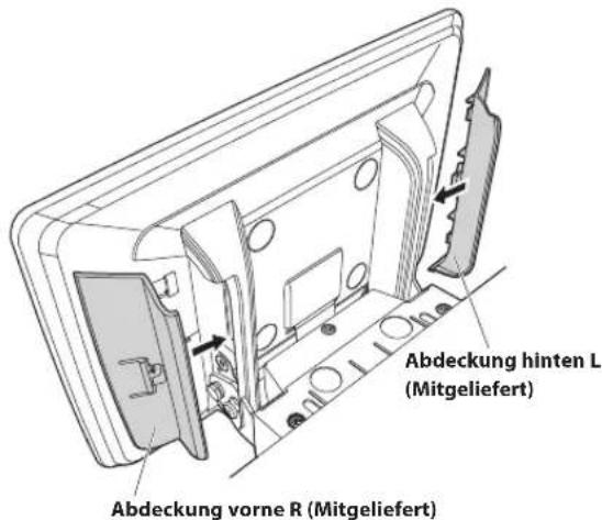 Abdeckung hinten L (Mitgeliefert) Abdeckung vorne R (Mitgeliefert)