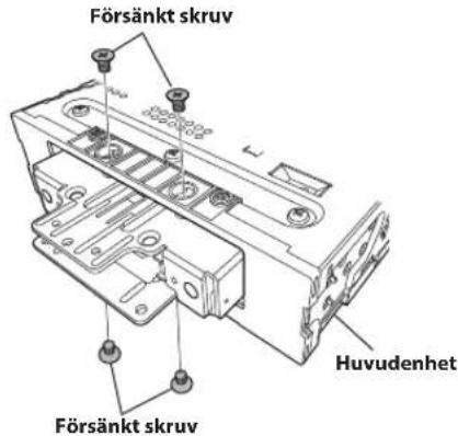 ALPINE INEF904DC - MAGNETISK SKRUVMEJSEL BEHÖVS FÖR ATT FÖRSIKTIGT TA BORT SKRUVARNA. - 1