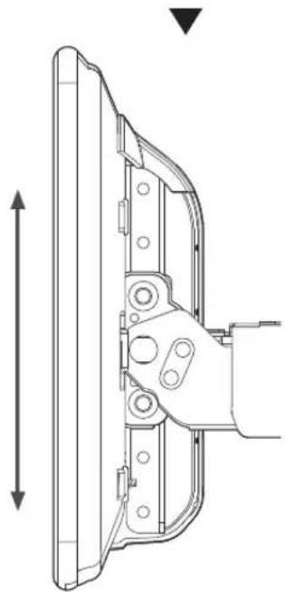 ALPINE INEF904DC - 4Pas de montagepositie van het scherm aan. - 2