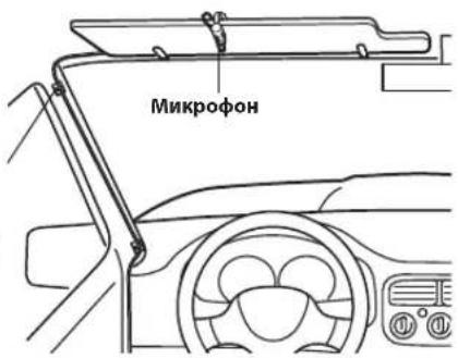 ALPINE INEF904DC - Установка микрофона - 1