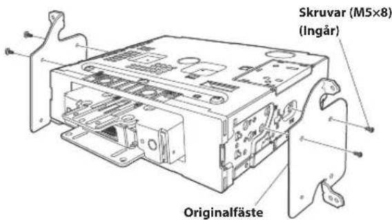 ALPINE INEF904DC - Montera originalmonteringsfästet på huvudenheten med de medföljande skruvarna. - 1