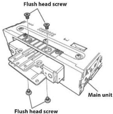 Flush head screw Main unit Flush head screw