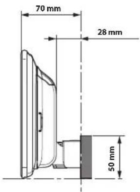 ALPINE INEF904DC - Dimensioni di montaggio del display e posizioni regolabili - 2