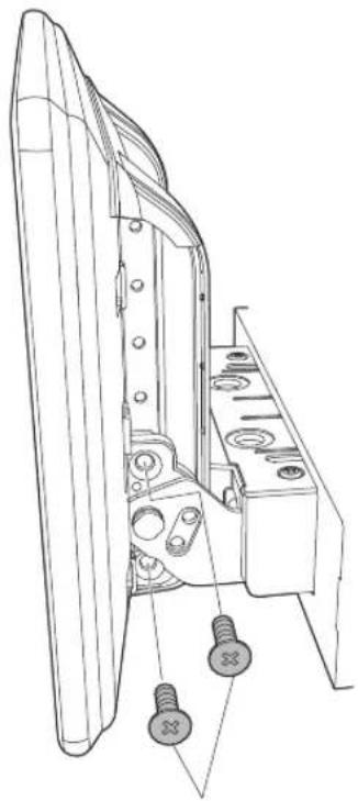 ALPINE INEF904DC - 4Passen Sie die Montageposition des Displays an. - 1