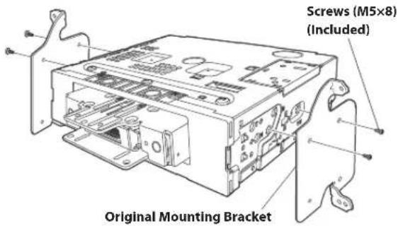 Screws (M5x8) (Included) Original Mounting Bracket