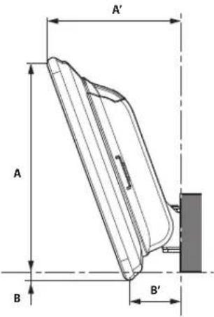 ALPINE INEF904DC - ■ Mounting Dimensions for Angle Adjustment of the Display - 5