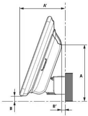 ALPINE INEF904DC - ■ Mounting Dimensions for Angle Adjustment of the Display - 3
