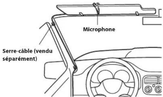 ALPINE INEF904DC - Montage du microphone - 1