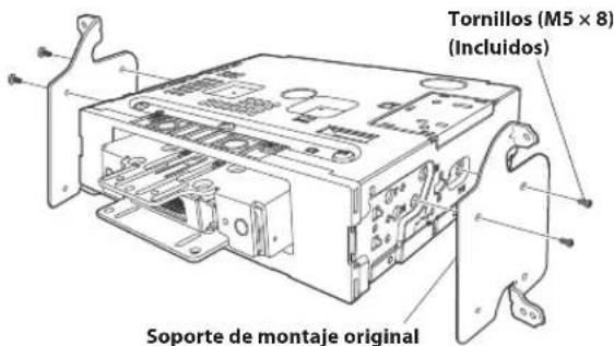 Tornillos (M5 x 8) (Incluidos) Soporte de montaje original