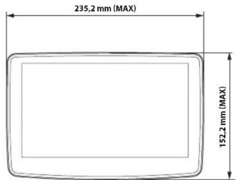 ALPINE INEF904DC - ■ Dimensions de montage et positions de réglage de l'écran d'affichage - 1