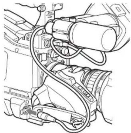 SONY PMW320K - Raccordement d'un microphone au connecteur MIC IN - 3
