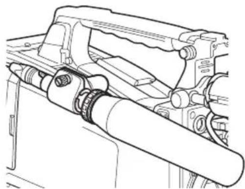 SONY PMW320K - Raccordement de microphones aux connecteurs AUDIO IN - 2
