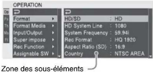 SONY PMW350L - OPERATION
Format
Format Media
Input/Output
Super impose
Rec Function
Assignable SW

réglage 77

suppression 99 - 1