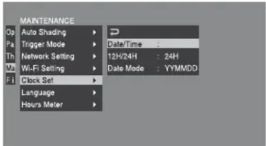 SONY PMW350L - Réglage de la date et de l'heure de l'horloge interne - 1