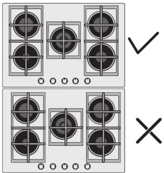 HOOVER HHOB 300 HVG6K3B - USE OF HOB - USER INSTRUCTIONS - 1