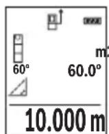 BOSCH GLM 500 Professional - c) Mesure indirecte de longueurs (voir figure D) - 1