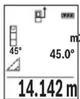 BOSCH GLM 500 Professional - a) Netiesioginis aukšćio matavimas (žr. B pav.) - 1