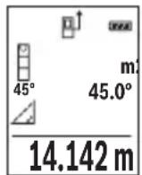 BOSCH GLM 500 Professional - a) Indirect height measurement (see figure B) - 1