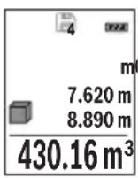 BOSCH GLM 500 Professional - Wskaznik zaprogramowanej wartosci - 1