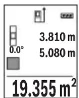 BOSCH GLM 500 Professional - Měréní plochy - 1